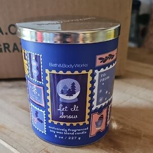 Bath & Body Works Let Is Snow Single Wick Candle
